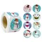 Wrapables Christmas Stickers Label Roll, Holiday Stickers for Sealing Cards, Envelopes, Gift Boxes, Festive Party Favors (500 pcs)